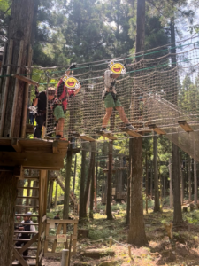 フォレストアドベンチャーのアスレチック