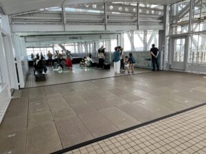 渦の道の展望台の様子